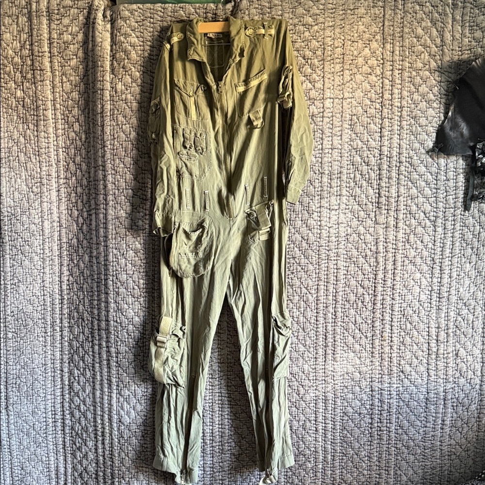 Da-Nang Khaki Utility Jumpsuit